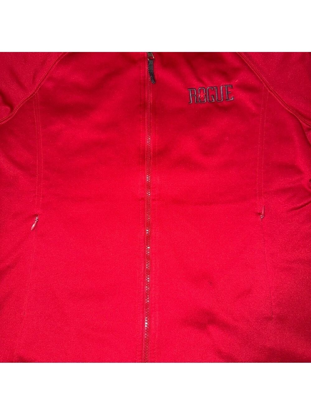 Tri-Mountain Performance Rogue Ales Women's Large Track Fleece Jacket Red EUC - Picture 4 of 5